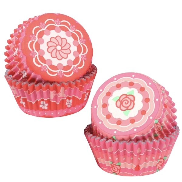 Cupcake Cases - Vintage Valentine